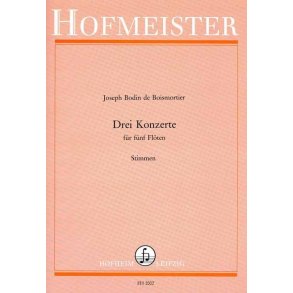 De Boismotier, J. B.: Concerto Op 15 Nos 1-3 - Parts