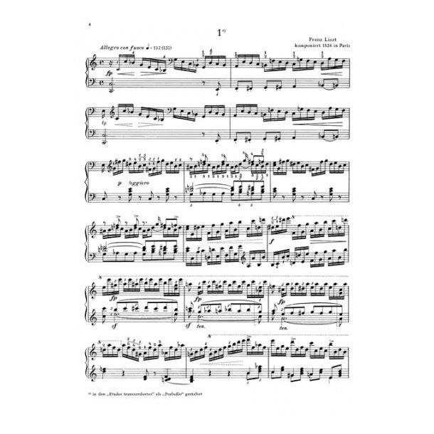 Liszt, F.: Jugend-etuden