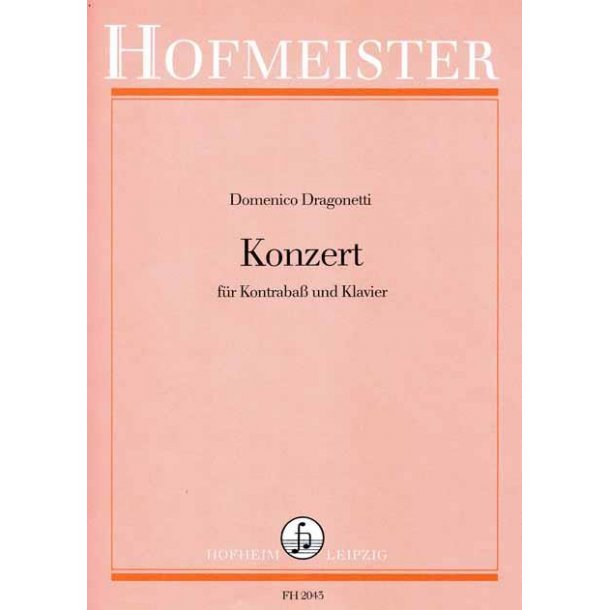 Domenico Dragonetti: Double Bass Concerto (Double Bass/Piano)