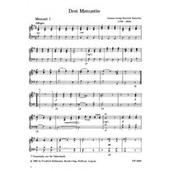 Backofen, J. G. H.: 3 Minuets