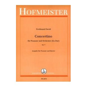 Ferdinand David: Concertino Fur Posuane und Orchestra In E Flat Op. 4 (Ttrombone and Piano)