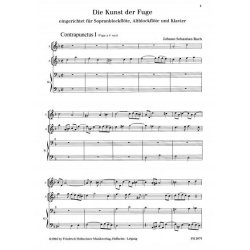 J.S.Bach: Art Of Fugue - Contrapunctus 1-4