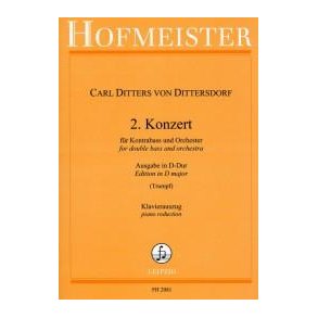 Carl Ditters Von Dittersdorf: Konzert Fur Kontrabass Und Orchester - Klavierauszug
