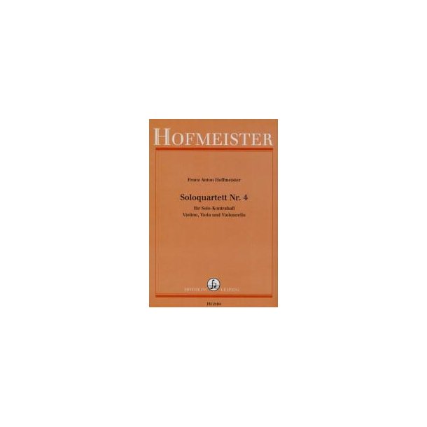 Hoffmeister, F. A.: Solo Quartet Number 4