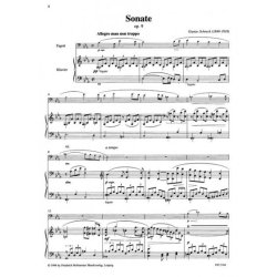 Gustav Schreck: Sonata Op.9 For Bassoon And Piano