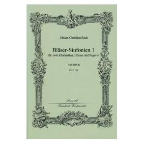 Bach, Jc: Wind Symphonies 1-3 - Score