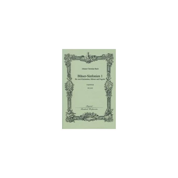 Bach, Jc: Wind Symphonies 1-3 - Score