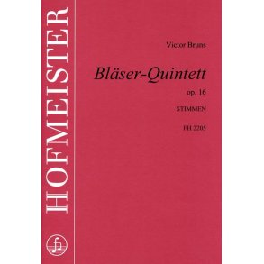 Bruns, V.: Wind Quintet Op 16 - Parts