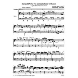 Jan Krtitel Vanhal: Konzert Fr Kontraba Und Orchester D-Dur