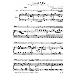 Carl Philipp Emanuel Bach: Bassoon Concerto In A (Bassoon/Piano)