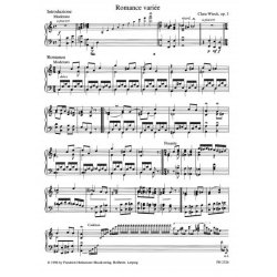 Wieck, Clara: Romance Variee Op 3