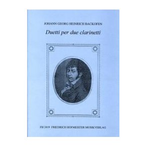 Johann Georg Heinrich Backofen: Duetti Per Due Clarinetti