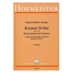 Sperger, J. M.: Concerto No 15 D Major