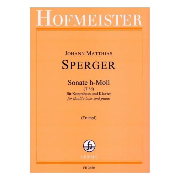 Johann Matthias Sperger: Sonata H-Moll
