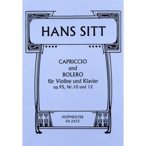 Sitt, H.: Capiriccio And Bolero Op 95