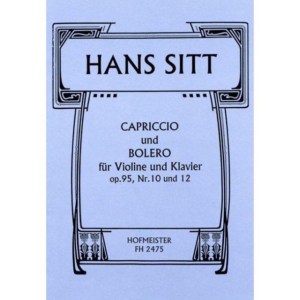 Sitt, H.: Capiriccio And Bolero Op 95