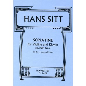 Sitt, H.: Sonatina Op 109/2