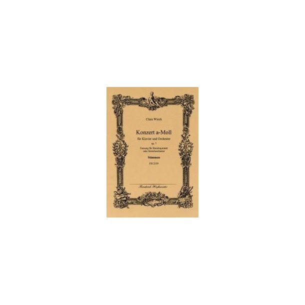 Wieck, C.: Concerto Op 7/1 - Parts