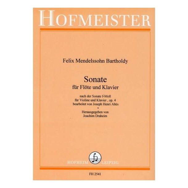 Mendelssohn Bartholdy, F.: Sonta In F Minor Op 4
