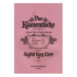 Karg-elert, S.: 4 Piano Pieces Op 23