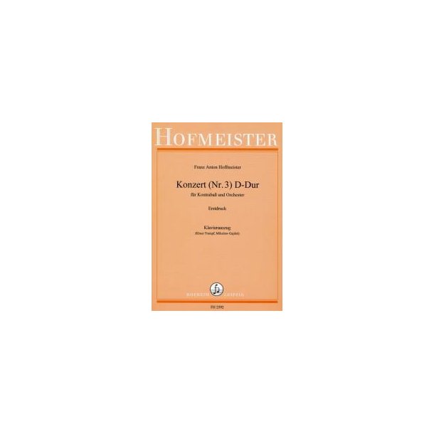 Hoffmeister, F. A.: Concerto No 3 In D Major