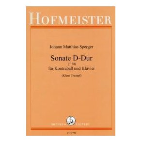 Johann Matthias Sperger: Sonata In D T38