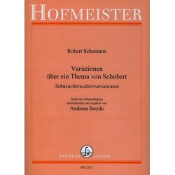 Robert Schumann: Variationen Uber Ein Thema Von Schubert