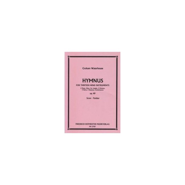 Waterhouse, G.: Hymnus Op 49 - Score