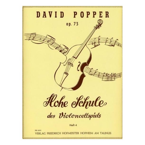 David Popper: Hohe Schule Des Violoncellspiels Op. 73 Band 4