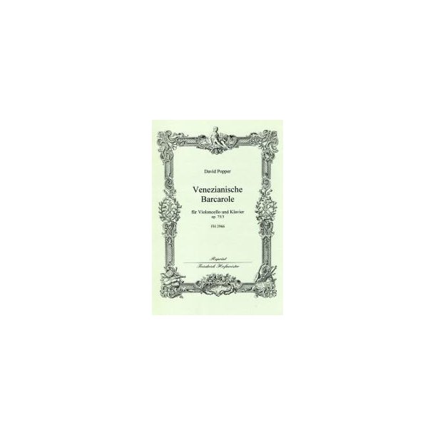 Popper, D.: Venetian Barcarolle Op75/3