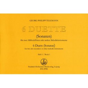 Georg Philipp Telemann: 6 Duette Band 1 - Sonaten 1-3