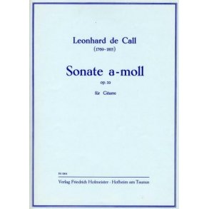 Call, L. De: Sonata A Minor Op 22