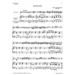 Johann Adolph Hasse: Sonata In G For Flute and Bass (Flute and Piano)