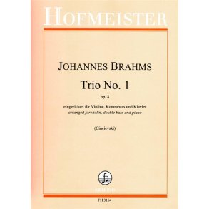 Trio No. 1, op. 8 : eingerichtet für Violine, Kontrabass und Klavier