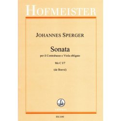 Sonata per il Contrabasso e Viola obligato : Me C I/7