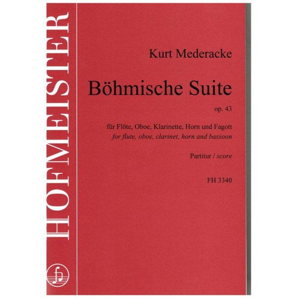 B&ouml;hmische Suite, op. 43 : f&uuml;r Fl&ouml;te, Oboe, Klarinette, Horn und Fagott