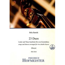 23 Duos : Lieder und T&auml;nze bearbeitet f&uuml;r zwei Kontrab&auml;sse