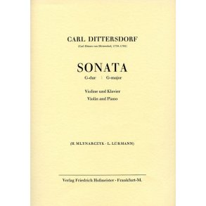 Dittersdorf, C. D. Von: Sonata G Major