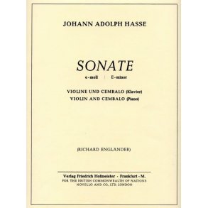 Hasse: Sonata E Minor