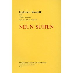 Lodovico Roncalli: Neun Suites