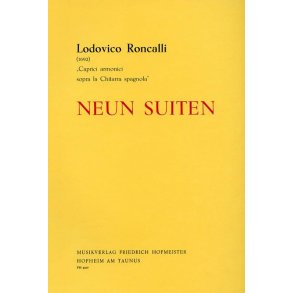 Lodovico Roncalli: Neun Suites