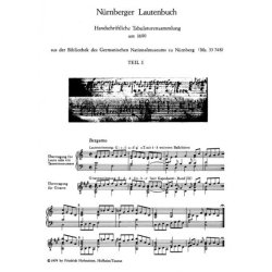 Die Tabulatur Book 23: Nurnberger Lautenbuch, Um 1600, Teil I