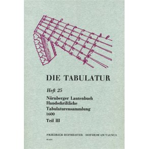 Die Tabulatur Book 25: Nurnberger Lautenbuch, Um 1600, Teil Iii