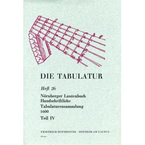 Die Tabulatur Book 26: Nurnberger Lautenbuch, Um 1600, Teil Iv