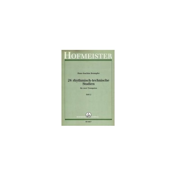 Krumpfer, H. J.: 24 Rhythmic-technical Studies Book  2