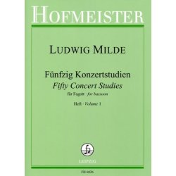 Ludwig Milde: Fnfzig Konzertstudien Op. 26 Band 1