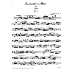 Ludwig Milde: Fnfzig Konzertstudien Op. 26 Band 1