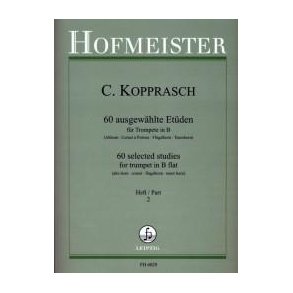 Georg Kopprasch: 60 Ausgewhlte Etden Fr Trompete In B Band 2