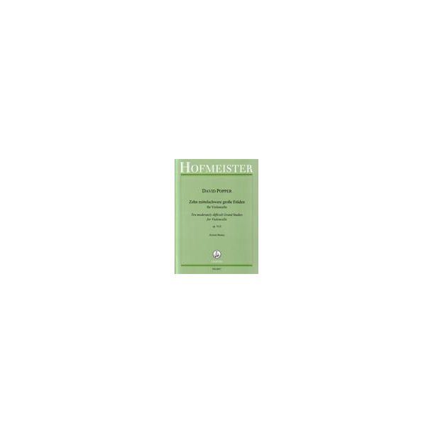 David Popper: 10 Mittelschwere Groe Etden Op. 76 Band 2