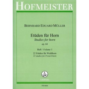 Bernhard Eduard Mller: Etden Fr Horn Op. 64 Band 1